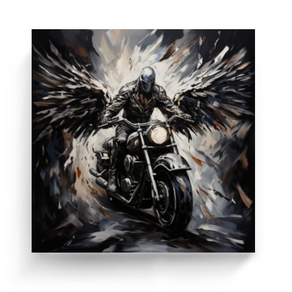 Fotoplátno čtverec s potiskem Angel harley