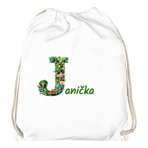 Vak na záda s potiskem Janička